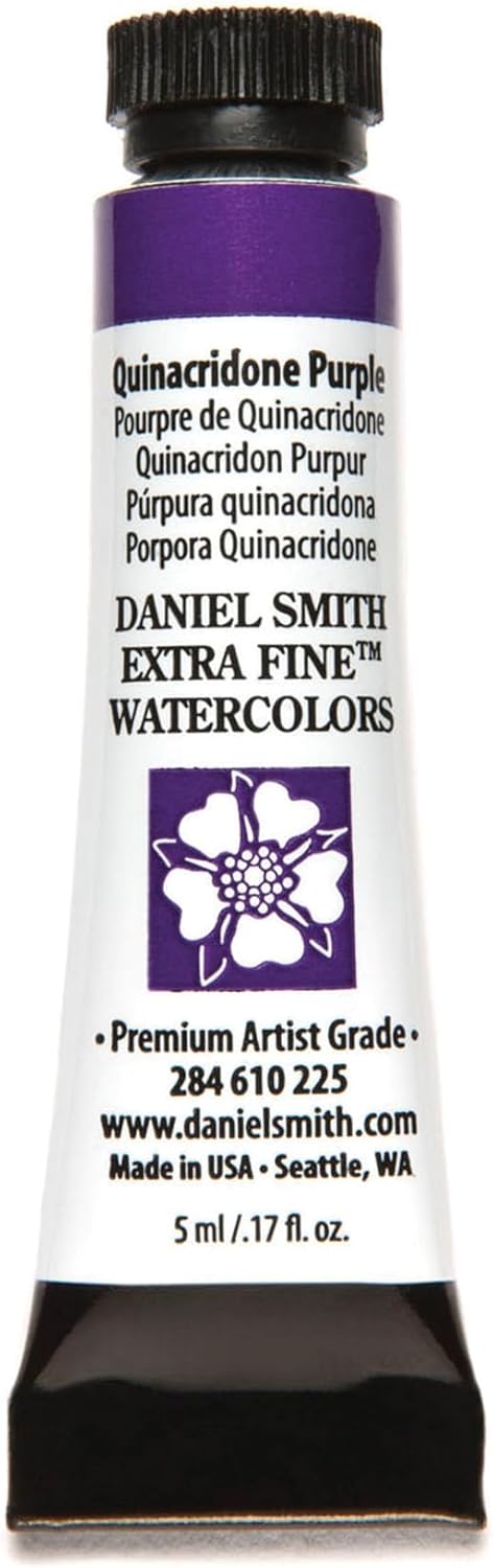 Paint - Daniel Smith Extra Fine Watercolor Paint 5ml Tube - Quinacridone Purple