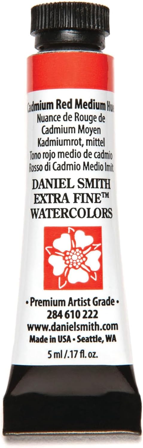 Paint - Daniel Smith Extra Fine Watercolor Paint 5ml Tube - Cadmium Red Medium Hue