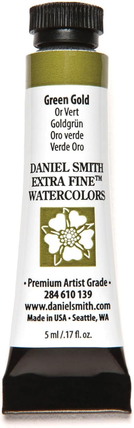 Paint - Daniel Smith Extra Fine Watercolor Paint 5ml Tube - Green Gold