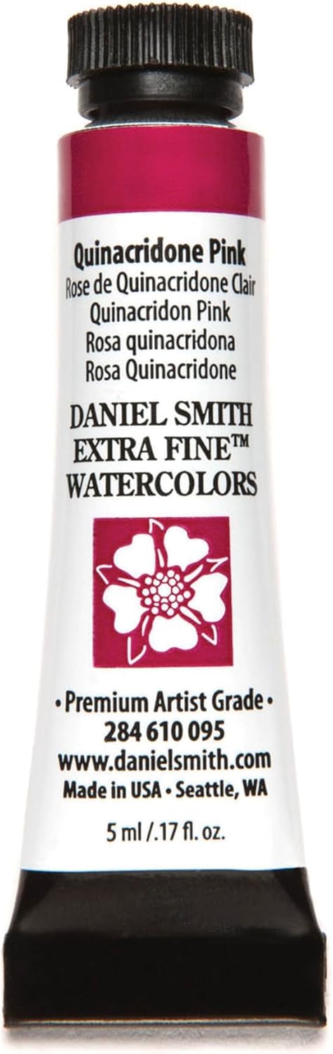 Paint - Daniel Smith Extra Fine Watercolor Paint 5ml Tube - Quinacridone Pink