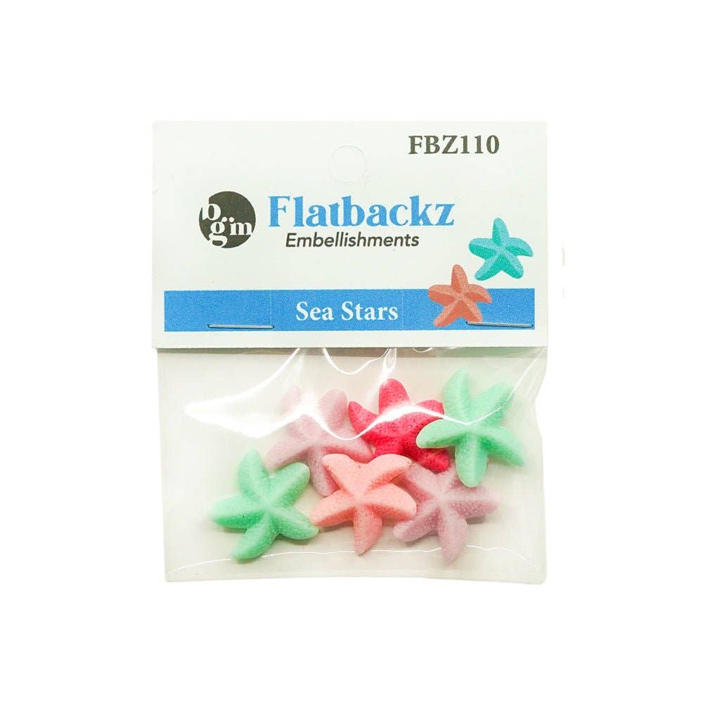 Embellishments - Sea Stars Flat Backz Embellishment Set