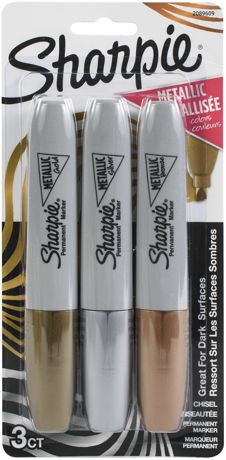 Markers - Sharpie Metallic Permanent Markers 3/Pkg
