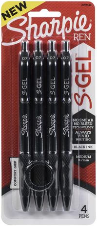 Pens - Sharpie S-Gel .7mm Medium Point Pens 4/Pkg