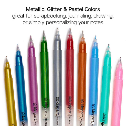 Gel Pens - 36 Glitter, Metallic & Pastel Colors