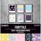 Scrapbook Paper - Fairy Tale, 25 Designs/2 Each 12"X12" 50pk