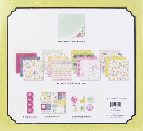 Album - Colorbok Scrapbook Box Kit 12"X12" Floral
