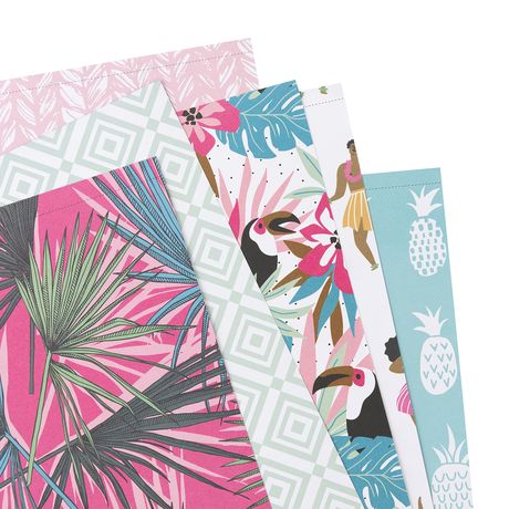Scrapbook Paper - Signature Aloha, 25 Designs/2 Each 12"X12" 50pk