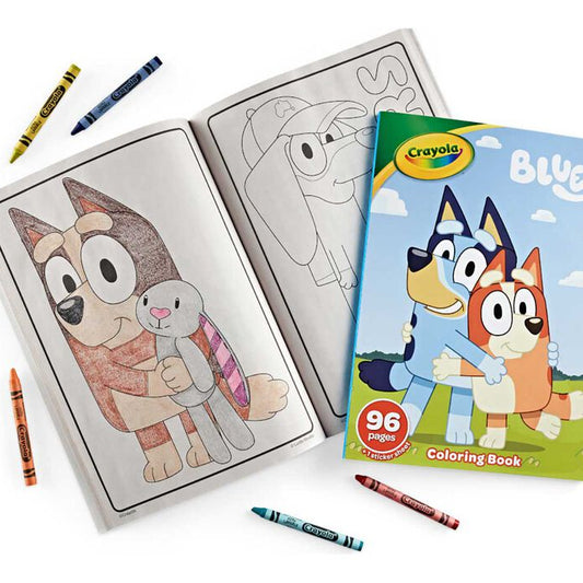 Coloring Book - Bluey Crayola 96 Page Coloring Book with Sticker Sheet