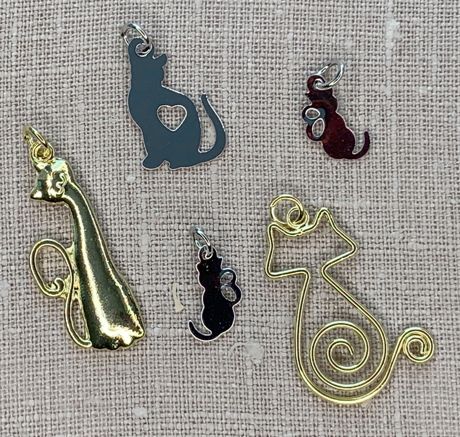 Jewelry - Jewelry Made By Me Cat Charms 5/Pkg