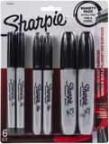 Markers - Sharpie Fine/Ultra-Fine/Chisel Tip Permanent Markers 6/Pkg