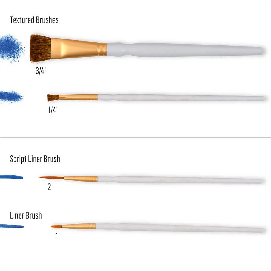 Paint Brush - Folkart ® Artist Variety Brush Set, 10-Piece