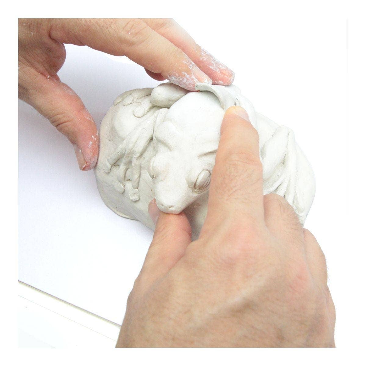 Clay - Air Hardening Modelling Clay Premium - White 500 grams