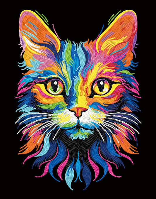 Diamond Dotz - Neon Flock Cat