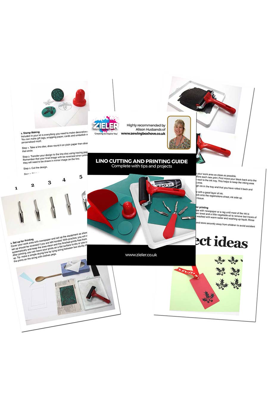 Lino Printing - Zieler® Complete Lino Cutting & Printing Kit (30 Pcs Set)