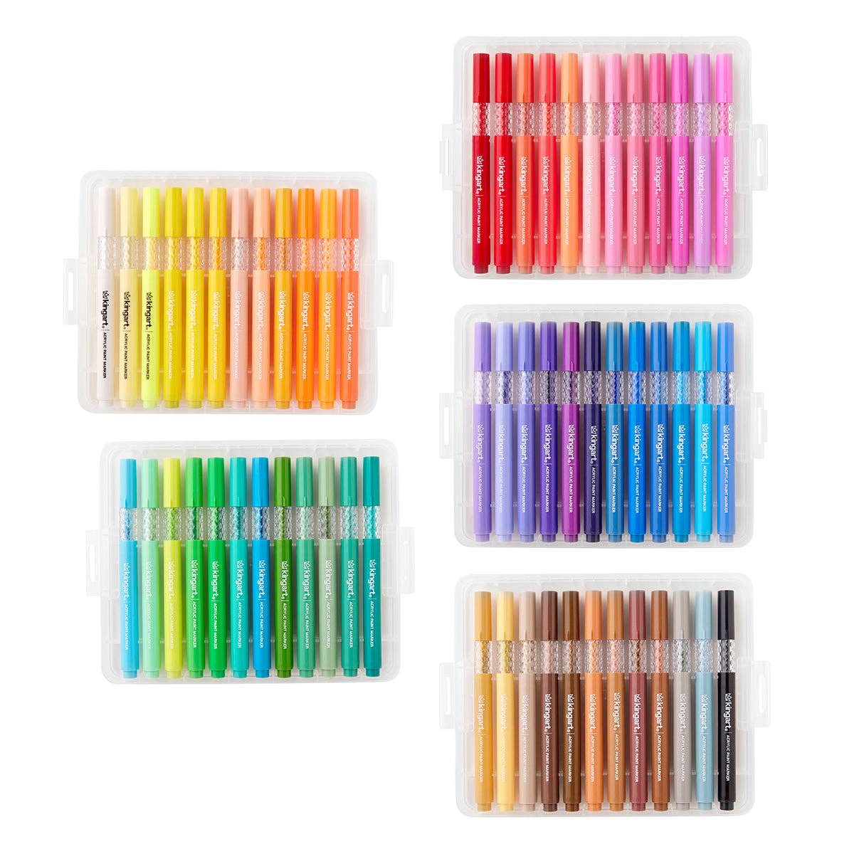 Markers - Acrylic Paint Markers Set – Includes Storage Case - 60 Colors
