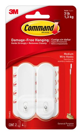 Command Strips - Command Medium Wire Hooks