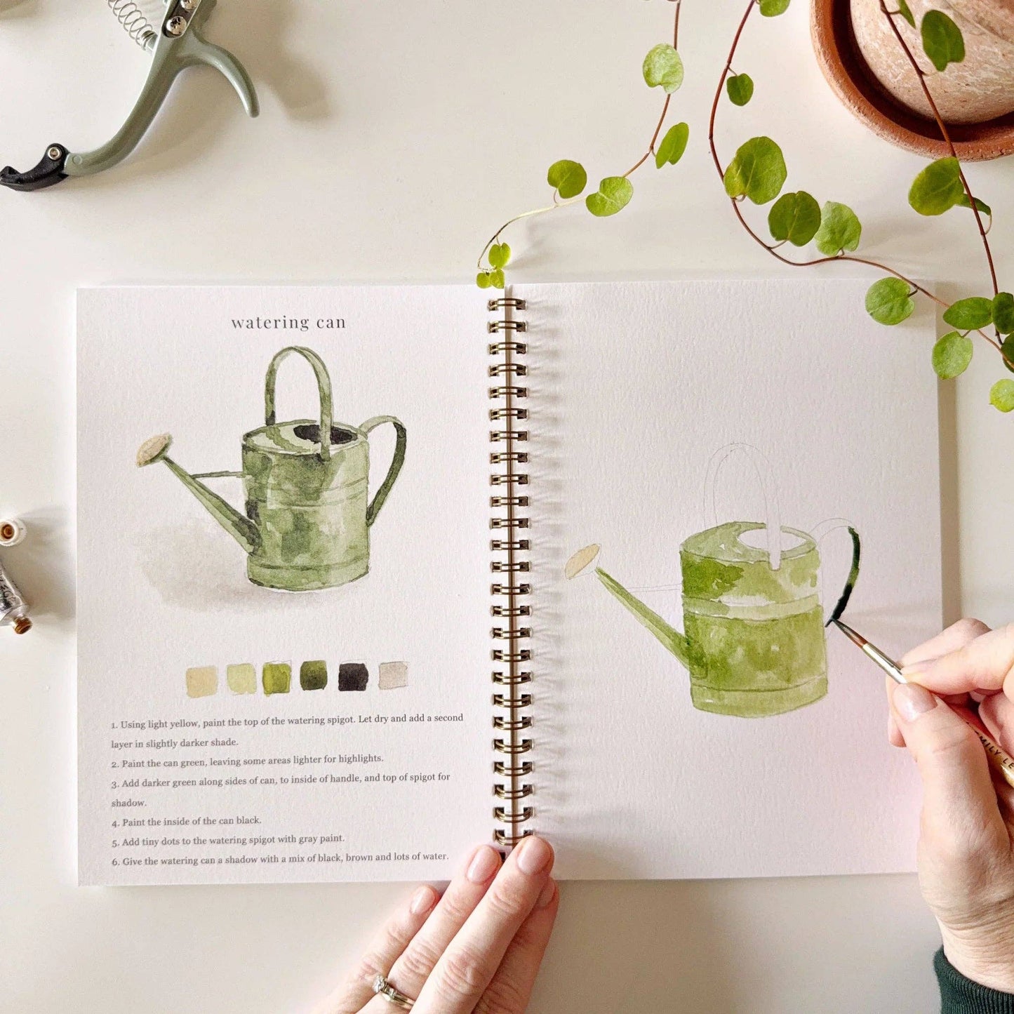 Workbook - Garden watercolor workbook