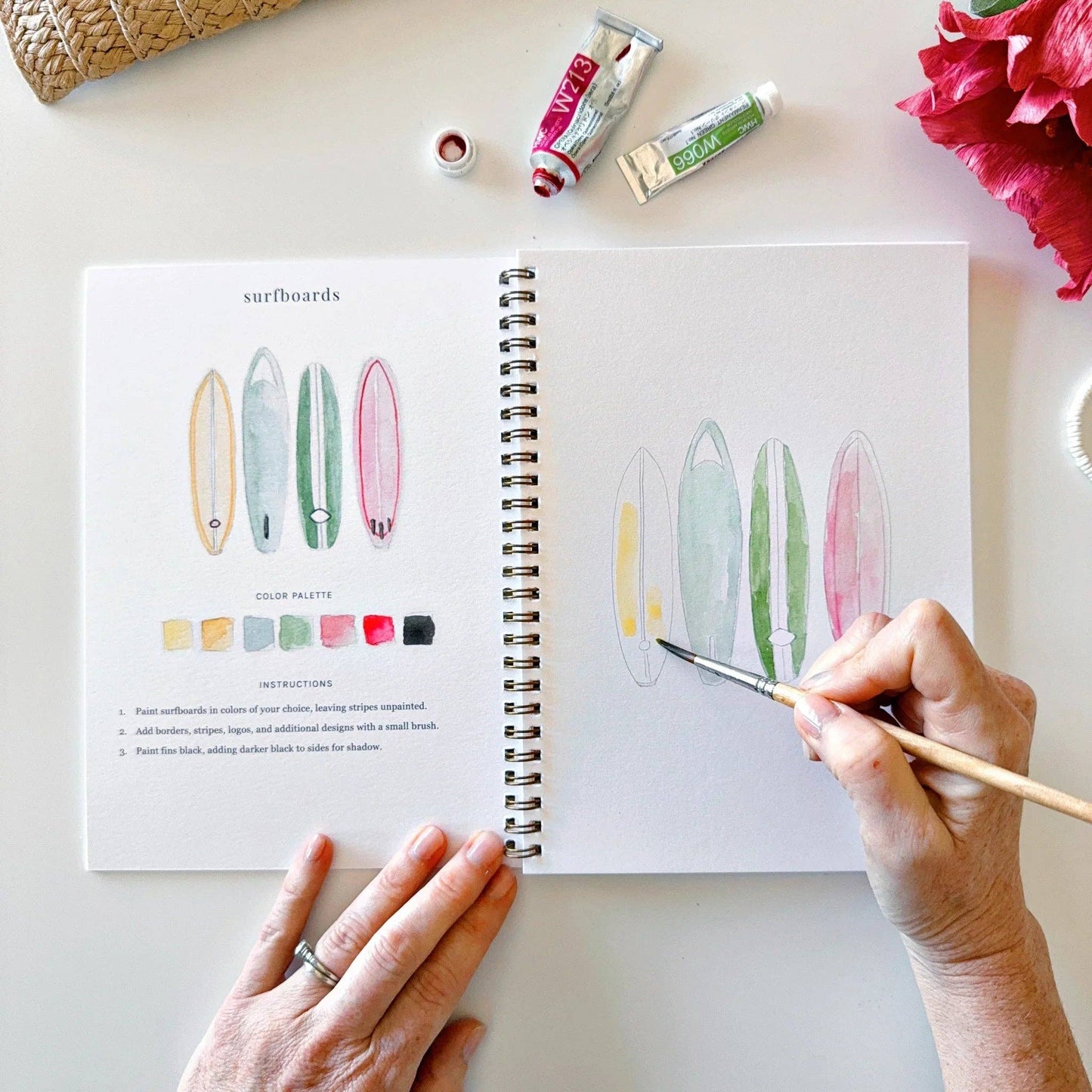 Workbook - Tropical watercolor workbook