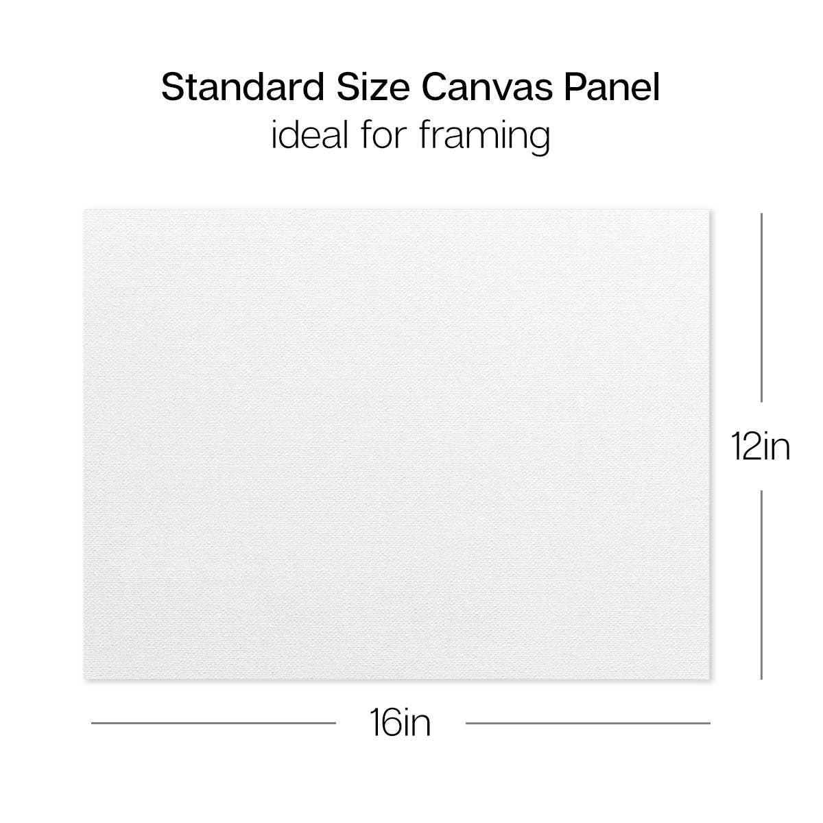 Canvas - Panel Boards  – 12" x 16" (4 Pack)