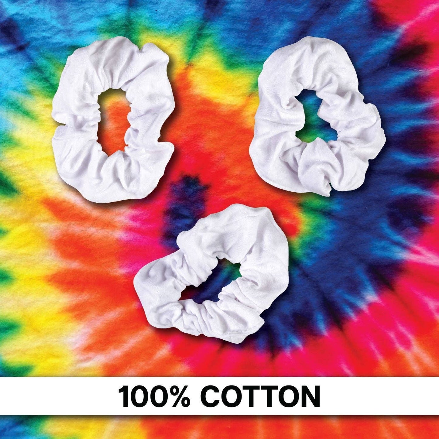 Tulip Scrunchies White 4 Pack