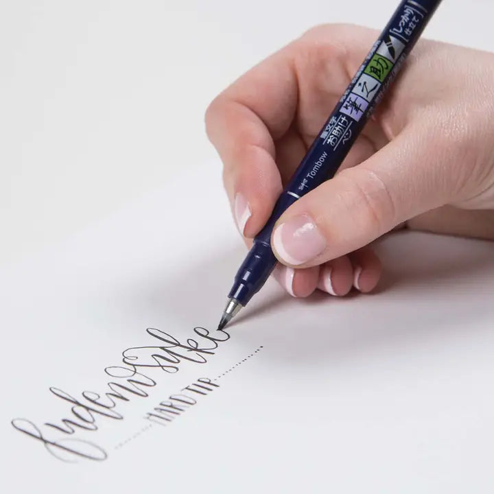 Pens - Fudenosuke Brush Pen, Hard Tip, Black