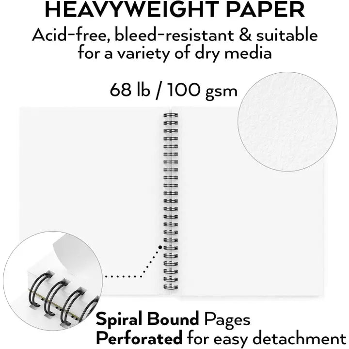 Paper Pad - Arteza Sketchbook, 9" X 12", 100 Sheets