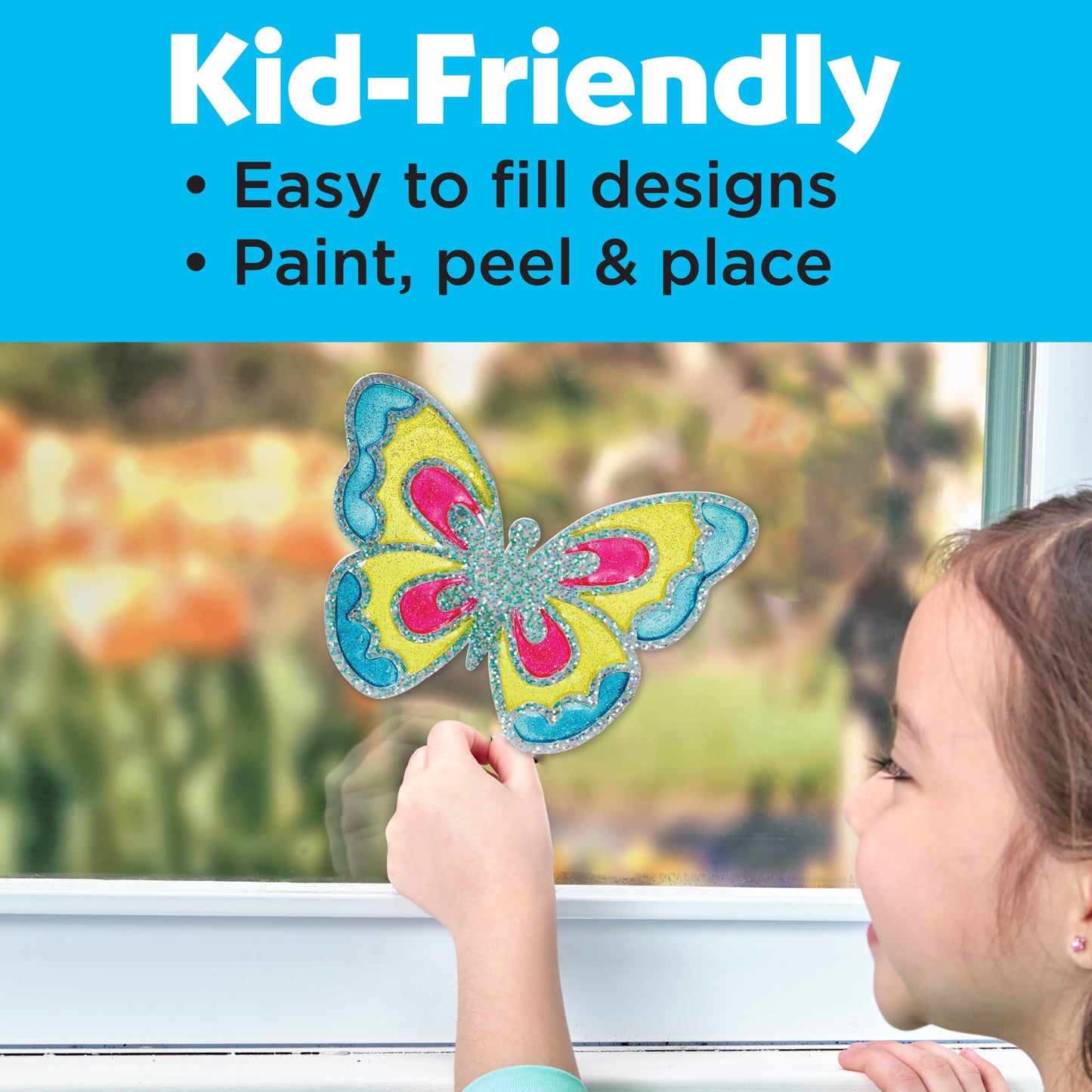 Craft Kit - Easy Sparkle Window Art Mini Kit Craft Kit for Kids