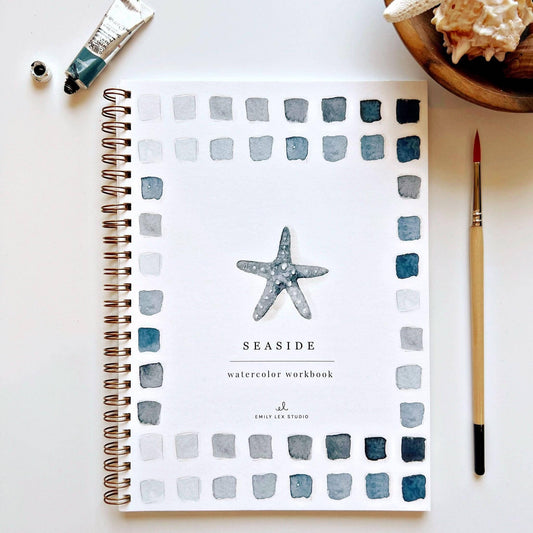 Workbook - Seaside watercolor workbook