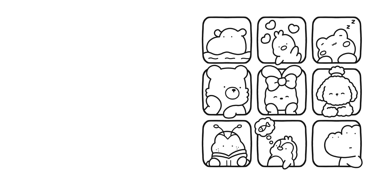 Coloring Book - Cozy Friends Coloring Book For Adults And Kids