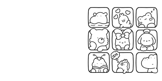 Coloring Book - Cozy Friends Coloring Book For Adults And Kids