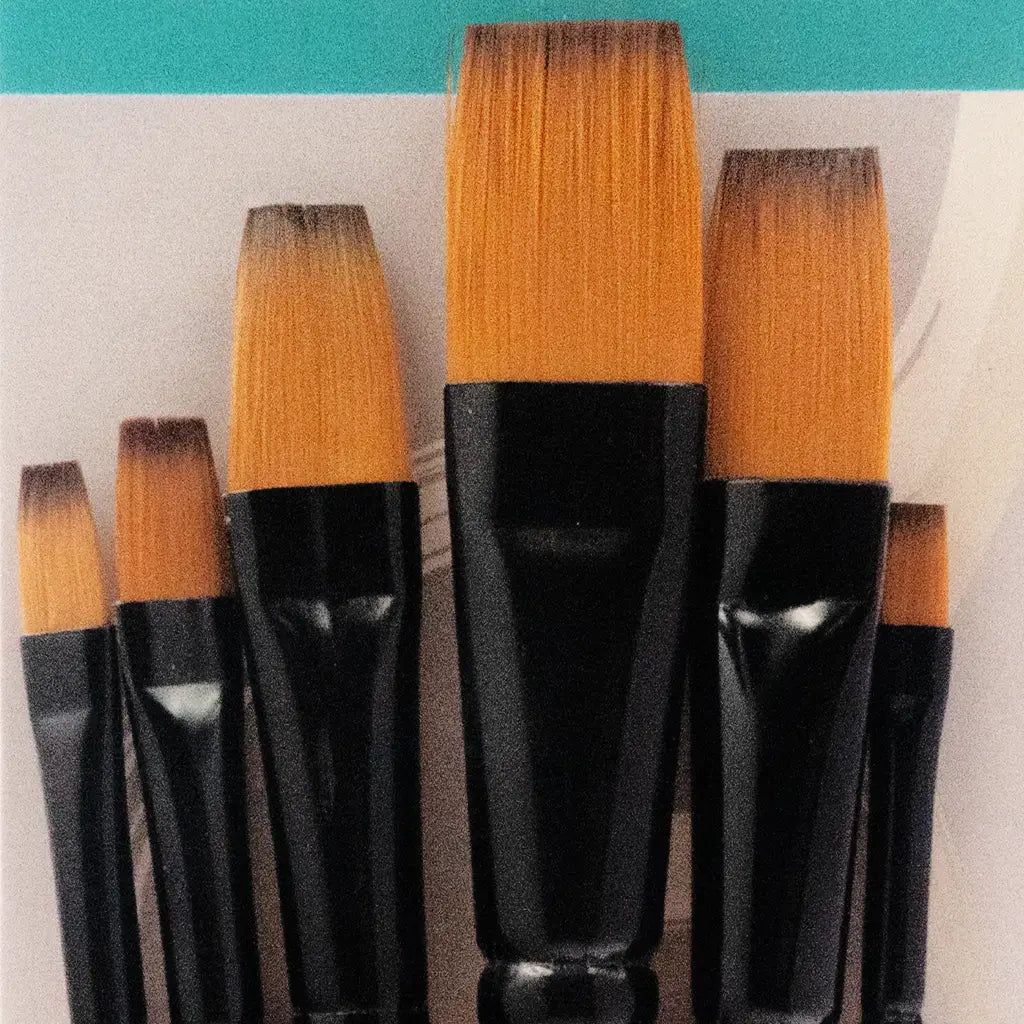 Paint Brush - Flat Tip 6ct set