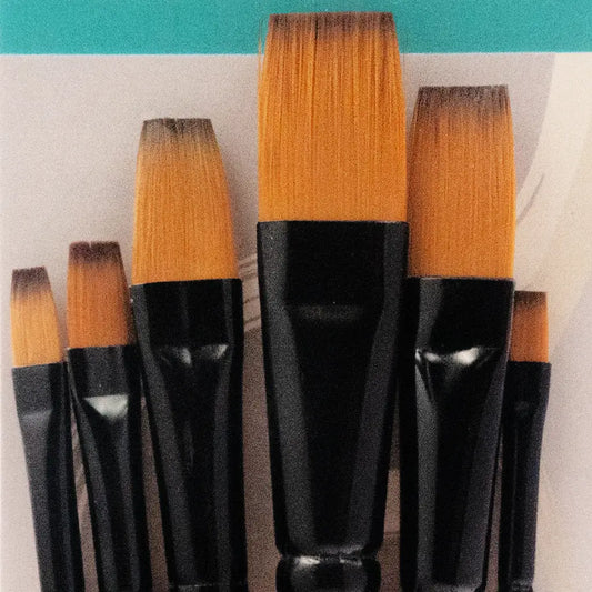 Paint Brush - Flat Tip 6ct set
