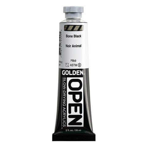 Paint - Golden Acrylic 2oz Benzimidazolone Bone Black