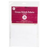 Fabric - Cousin DIY 16 Count Aida Fabric 11.25"X18" - White