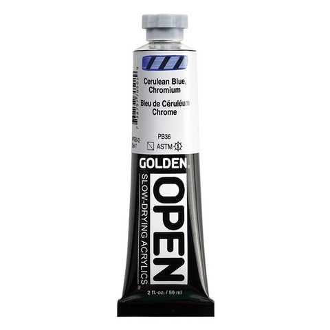 Paint - Golden Acrylic 2oz Benzimidazolone Cerulean Blue