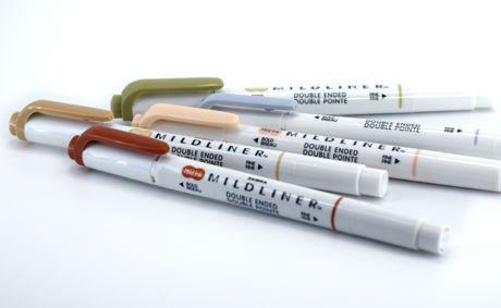 Marker - Zebra Mildliner Double Ended Marker Bold & Fine Point Neutral 5/Pkg