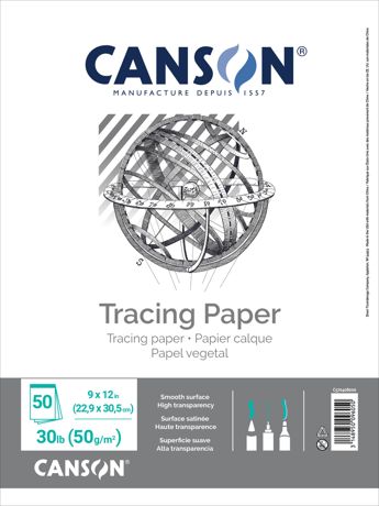 Paper - Canson Artist Series Tracing Paper Pad 9"X12"