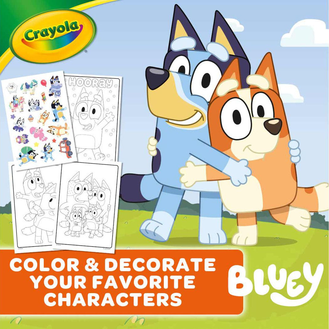 Coloring Book - Bluey Crayola 96 Page Coloring Book with Sticker Sheet