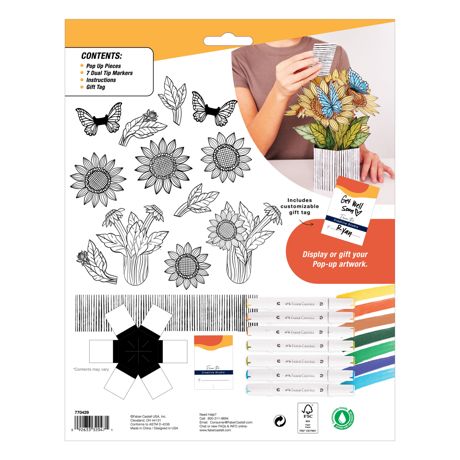 Coloring - Creative Studio Pop Up Coloring Bouquet
