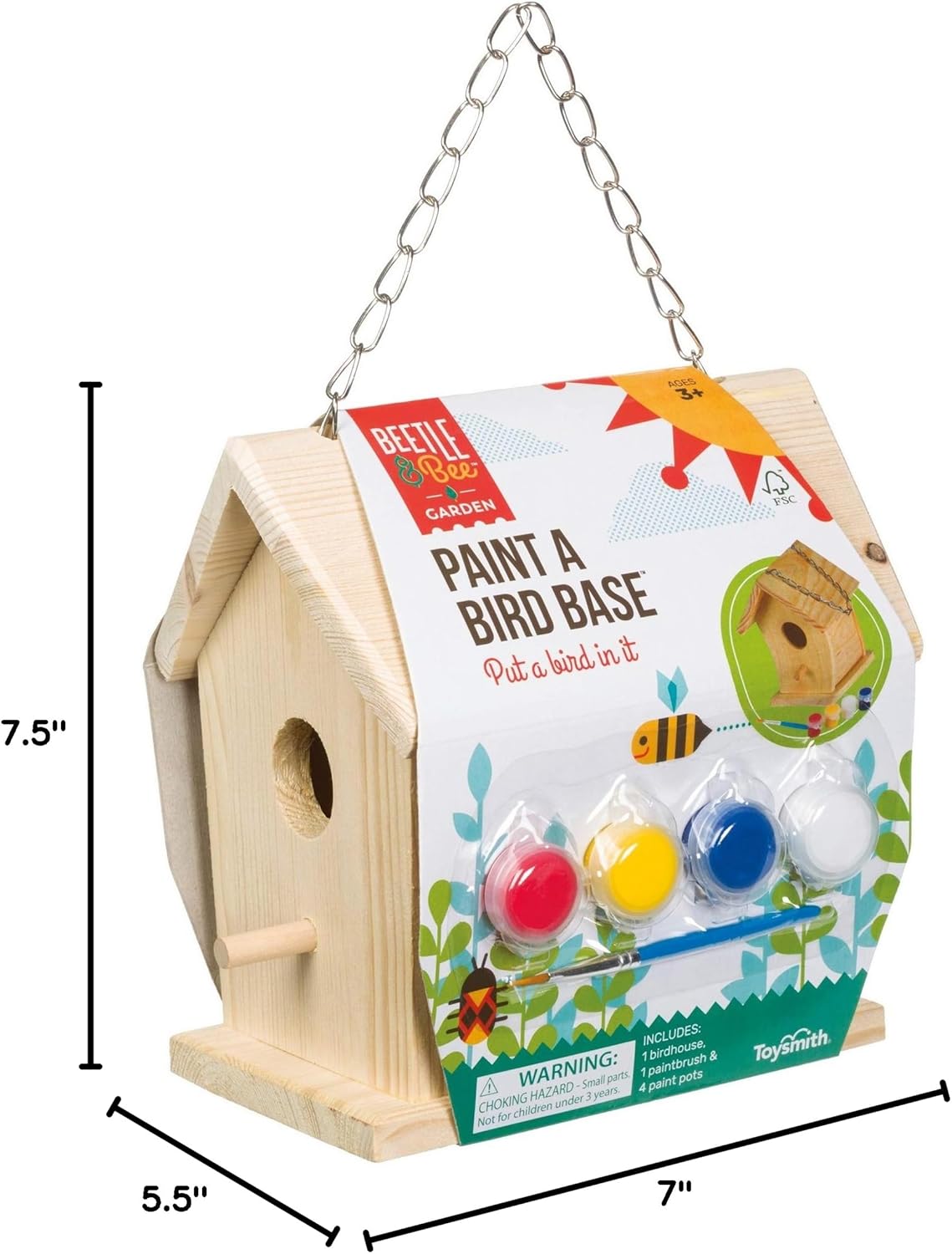Crafting Kits - Birdhouse - Beetle & Bee Birdhouse Painting Kit
