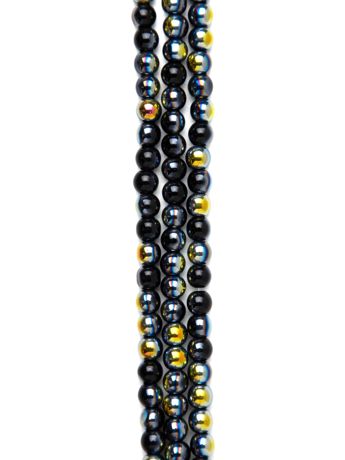 Beads - CousinDIY Glass Strand Black Gold