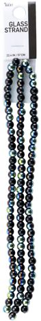 Beads - CousinDIY Glass Strand Black Gold