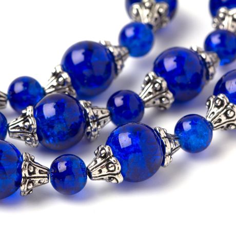 Beads - Cousin DIY Glass Strand Blue Glass