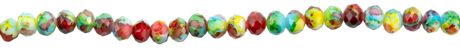 Beads - CousinDIY Glass Strand Rondelle Beads Primary Watercolor 24in