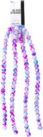 Beads - Cousin DIY Glass Strand 30in/76cm Pink & Purple