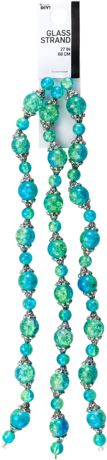 Beads - CousinDIY Glass Strand Aqua & Green