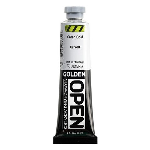 Paint - Golden Acrylic 2oz Benzimidazolone Green Gold
