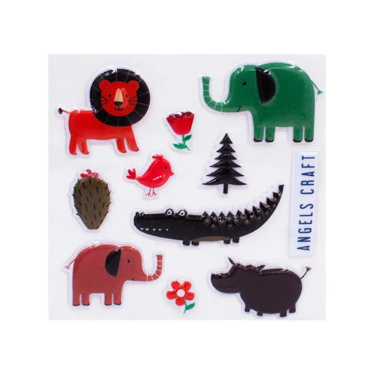 Stickers - Assorted Animal Stickers – 3ct, 12x40cm