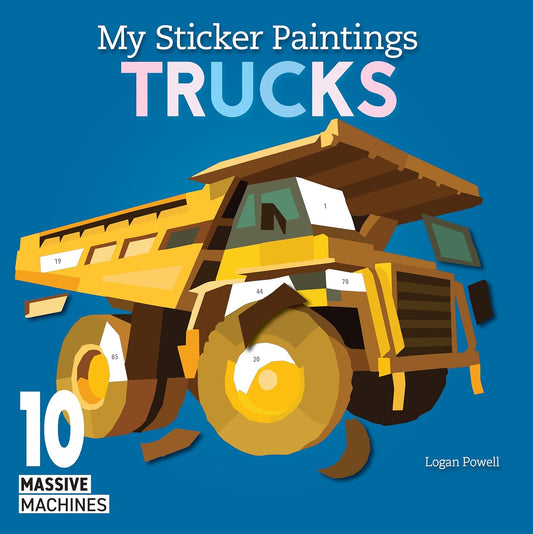 Sticker - My Sticker Painting Book Trucks