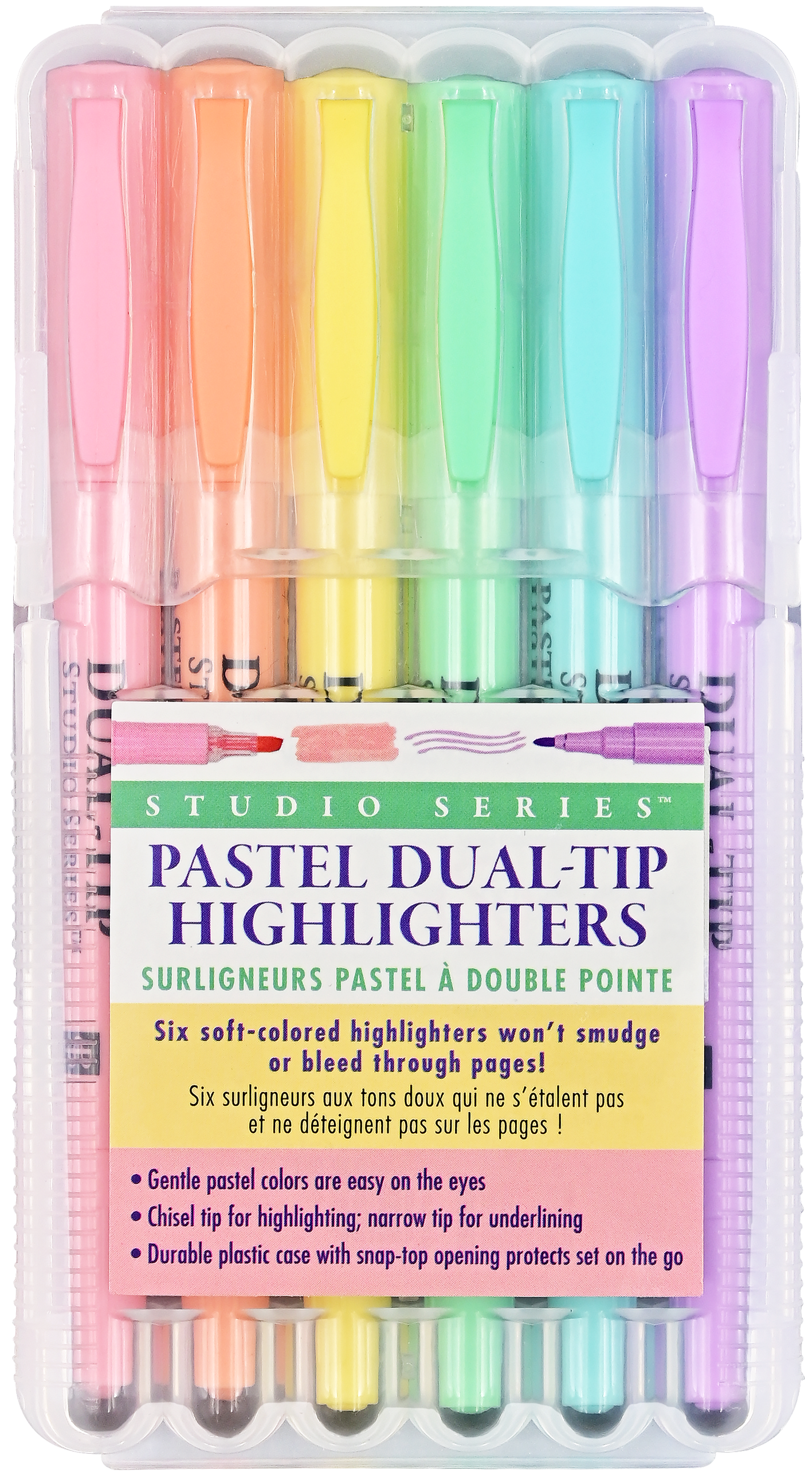 Highlighters - Studio Series Dual-Tip Pastel (Set of 6)